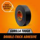 Gorilla Duct Tape, Black Tape, 1.88" x 50 yd (Pack of 1) - Heavy Duty and Weather Resistant for Indoor or Outdoor