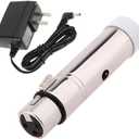 JERRAY DMX512 Wireless 1Pcs Female Receiver XLR 2.4G LED Lighting for Stage PAR Party Light Lighting Control Silver