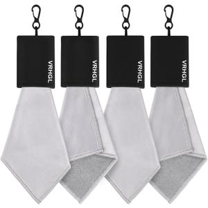 2 Sided Portable Glasses Cleaner Cloth Keychain,Reusable Glasses Cleaning Kit Travel,Microfiber Eye Glasses Lens Cleaning Cloth Wipes Kit with Pouch,Black 6X 6-Inch