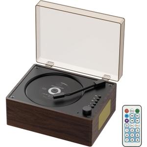 Portable CD Player for Home with Bluetooth 5.3, Hi-Fi Dual Speakers,3.5mm AUX, USB Playback Retro CD Player (Brown)