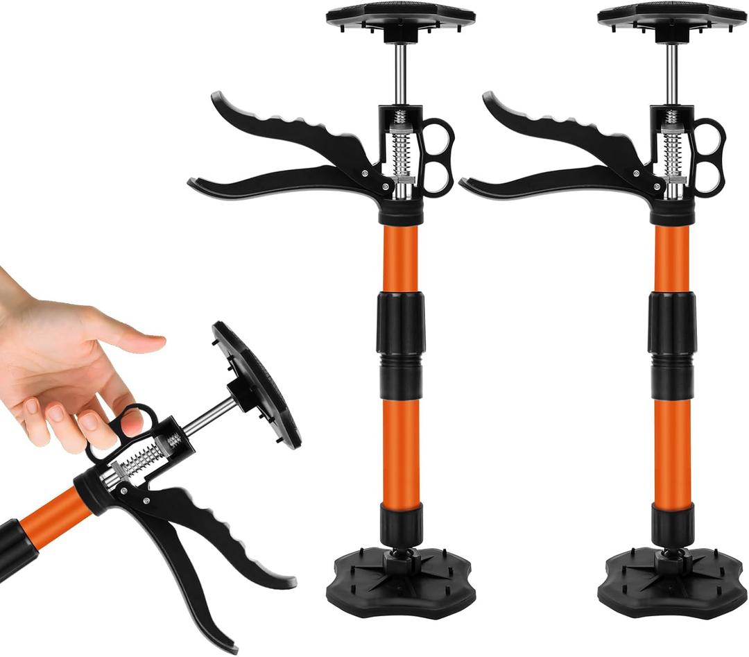 Cabinet Jacks for Installing Cabinets, 13.8-23.6 inches Adjustable Support Pole with 360 Rotation, Third Hand Tool Support System with 88 lbs Capacity Each for Drywall Jack (2 Pack)