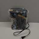 Single Serve One Cup Coffee Maker, for K Cups and Grounds, Mini Coffee Maker with Portable Handle, 6 to 12 Oz Brew Size, for Travel, Camping, Office, RV and Dorm, 120V, Black and Gold