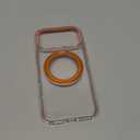 TORRAS 360 Magnetic Stand for iPhone 17 Pro Max Case, [Fit for MagSafe] [4X Military-Grade Protection] Slim Case for iPhone 17 Pro Max 6.9" 2025, Clear-Orange, Ostand O3 Fitness Series