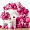 KatchOn, Pink Balloons Arch Kit - 18 Inch, Huge Pack Of 186 | Valentines Balloons for Valentines Day Decorations | Hot Pink Balloons for Birthday Party Decorations | Pink Party Decorations