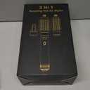 3 in 1 Rotating Hair Dryer Brush Spinning with Detachable Brush(2" & 1.5"),Negative Ionic Brush Blow Dryer 100-120V,3 Heats and 2 Speeds Rotating Hot Air Brush for Curling,Straight,Drying Electric