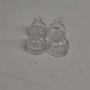 Set of 4 Bud Vases Small Glass 6.2cm - Clear