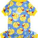 XPUDAC Dog Pajamas for Small Medium Dogs, Strechy Soft Dog Clothes for Dogs Girl Boy Pet Jumpsuit, Cat Onesie-2XL (XX-Large(Chest-22.8"))