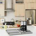 3 Pack Multi Purpose Silicone Mats Thick Heat Resistant Silicone for Dish Drying, Baking, Pet Feeding, Non-slip, Countertop Protector(L 25.6", M 15.4", S 12.6") (Grey)