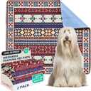 Qeils Washable Pee Pads, Reusable Puppy Pads Super Absorbent Leakproof Dog Training Pads, Non-Slip Wee Wee Pads for Crate, Floor, Potty Pads Feeding Mat Dog Pee 2 Pack 36"x41"