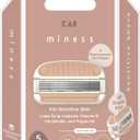Kai Miness 5 Blade Razor Refill Cartridges, Gentle Beauty Groomer for Hair Removal, Ideal for Sensitive Skin, Japanese Steel Removes Body Hair, 3 Count