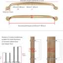 TUNNY 5 Pack Kitchen Cabinet Handles-8"/203mm Screw Spacing Champagne Bronze Furniture Hardware Handles Drawer pulls for Kitchen Cabinets Bedroom Cabinet Pulls