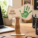 2 x Custom Fathers Day Crafts, Diy Handprint Craft, Personalized Best Dad Ever Handprint Craft Kit 2026, Family Handprint Keepsake Custom for First/New Dad Present from Kids Daughter Son