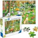 Ravensburger - at The Dog Park - 500 Piece Large Format Jigsaw Puzzle - Dogs of Every Breed Romp, Dig, Chase & Play - Premium Quality - Gift for Family Game Night - Puzzles for Adults