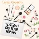 6Set Employee Appreciation Gifts Bulk, Thank You Gift Inspirational Notebook Makeup Bag for Team Volunteer Nurse Coworker Teacher, Cosmetic Bag Notepad with Bamboo Pen Gifts Box (6, Inspirational)