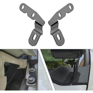 WeiSen Hood Ditch Low Profile Bracket Light Pod Mount Compatible with Chevy Silverado 1500 2500HD 3500HD 2007-2014, Fit GMC Sierra 1500 2500HD 3500HD 2007-2014