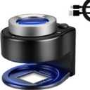 30X Coin Magnifier, USB Rechargeable Loupe Magnifier with 6 Lights, Portable Metal Jewelers Tool for Coins, Jewelry, Stamps & Currency Inspection