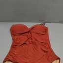 Eomenie Women's Push Up Wrap Front Swimsuit One Piece Tummy Control Bathing Suits Bandeau Support Slimming Swimwear (XX-Large, Caramel)