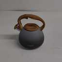 POLIVIAR Tea Kettle, 2.7 Quart Stovetop Tea Kettle, Audible Whistling Teapot with Crackle Finish, Food Grade Stainless Steel for Anti-Rust, Anti Hot Handle, Suitable for All Heat Sources (JX2023-LYL)