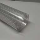 RESILIA Industrial Deep Pile Carpet Runner - Crosshatch Pattern Non Slip Carpet & Rug Protector Mat, Waterproof Clear Plastic Vinyl Floor Covering, 24 Inches Wide x 6 Feet Long, Made in The USA