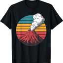 Cool Volcano Art For Men Women Kids Geology Volcano Lover T-Shirt, M