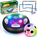 Soccer Ball Toys Game for Kids Age 3 4 5 6 7 8-12, Hover Soccer Ball Set with Hover Soccer Balls, Light-Up Indoor football Balls and 2 Goals, Christmas Birthday Gifts for Boy Girl 3-5 6-8 Year Old