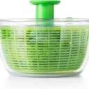 OXO Good Grips Salad Spinner - Large, Green Lettuce & Fruit Washer, BPA-Free, Easy One-Hand Pump