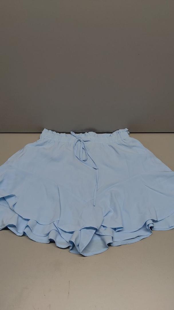 Women Casual Summer Shorts, Small, Blue
