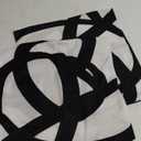 Double Sided Design Black and White Throw Pillow Covers - Modern Throw Pillow Cases for Home Decor, 18x18 Inches Set of 2 Boho Design Cushion Cover,Bedroom Bed Outdoor Couch Sofa