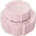 SUT 60PCS Pink Plastic Plates, Pink Disposable Plates include 10 inch Pink Dinner Plates and 7 inch Pink Dessert Plates, Plates Disposable Heavy Duty. Plastic Plates For Party/Birthday