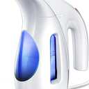HiLIFE Steamer for Clothes, Portable Handheld Design, 240ml Big Capacity, 700W, Strong Penetrating Steam, Removes Wrinkle, for Home, Office(ONLY FOR 120V) (Blue)