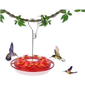 ROYALITA Best Hummingbird Feeders for Outdoors Hanging, Easy Clean Fill Wasp Proof, 8 Ports, Hummingbird Feeder Gifts for Window Garden, More Birds Bird Health Ant Moat for Hummingbird