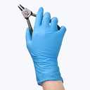 Schneider Nitrile Exam Gloves - M, 200-ct Box,Blue, Latex Free, Powder Free, Medical Gloves for Cooking, Cleaning, Examination