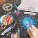 Dustless Chalk for Kids Indoor Chalkboard, 12 Colors Washable Sidewalk Chalk Set with Protective Box, Mess-Free for Drawing on Chalkboards Papers Sidewalks, Perfect for Toddlers Boys Girls Kids