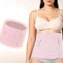 Lit-Pack Belly Abdomen Pelvis Postpartum Belt Body Recovery Belly Slim After Childbirth Belt Girdle Belly Binder (pink, Medium)