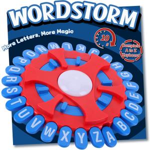 WORDSTORM Quick Family Word Game | 144 Challenge Categories | Party Game for Adults, Teens & Kids