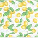 Martha Stewart Bloomfield Lots of Lemons Anti-Fatigue Kitchen Mat, White/Yellow, 18"x30" (30"L x 18"W x 0.4"Th)