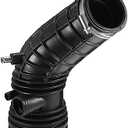 Partuto Air Cleaner Intake Hose Tube with Clamps 17228-RBB-A00 - Car - Engine Filter Air Intake Duct Hose Tube - for Acura TSX 2.4L L4 Gas 2006-2008 Rubber Black - 1Pc