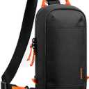 tomtoc Sling Crossbody Bag for Nintendo Switch 2, Protective Travel Chest Carrying Gaming Pouch with 8 Game Cartridges Slots (Black)