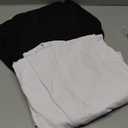 Mens Thermal Compression Shirts, Warm Long Sleeve Fleece Lined Tops Athletic Base Layer for Running Cold Weather (Large, Black+white)