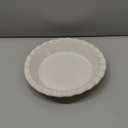 LE TAUCI Ceramic Pie Pans for Baking, 9 Inch Pie Plate for Apple Pie, Round Baking Dish, 36 oz Deep Dish Pie Pan - Set of 1, Fireworks, Arctic White