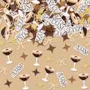 Whaline 300Pcs Espresso Martini Table Confetti A Tini Bit Older Confetti Table Centerpieces for Birthday Bachelorette Bridal Shower Party Decoration