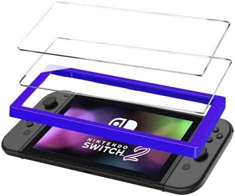 TZGZT [Longest Durable] Travel Carrying Case for Nintendo Switch 2 2025, Large Volume Accessories Bundle Holder, 2 Screen Protector, Hard Protective Cover Estuche Funda with 12 Game Cards, Black