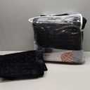 LEAONME Velvet Quilt King Size 98''x106'', Lightweight Black Velvet Comforter Set with 2 Matching Shams, Soft Cross Stitch Bedspread Coverlet Bedding Set for All Season