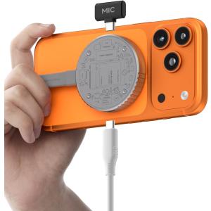 Hagibis Magnetic M.2 2230 NVMe SSD Enclosure with Magsafe for iPhone 17 16 15 Pro Max ProRes, 10Gbps USB C to NVMe Adapter, 100W PD, USB C, External SSD Case for MacBook, iPad Pro(MC100 Pro)