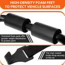 Sports Deluxe 2-Bike Trunk Mount Rack, Model SY-Trunk-BR, Black + Orange up to 70lbs Load (Trunk Bike Rack)
