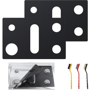 Stove Top Protector for GE Gas Range - 2 Pcs 30Inch 5 Burner Reusable Splatter & Spill Guard Liner Uniquely Only Compatible withJGBS86SPSS JGBS86EPES,Not Compatible with Any Other Models.
