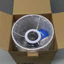 Yarra-Decor Bedside Lamp with USB Port - Touch Control Table Lamp for Bedroom 3 Way Dimmable Nightstand Lamp with Round White Fabric Shade for Living Room, Dorm, Home Office (LED Bulb Included)