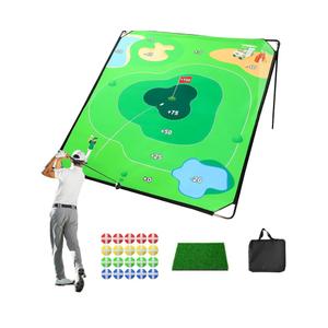 Golf Chipping Game, 70"x70" Adults Indoor/Outdoor Family Yard Game