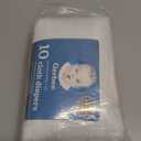 Gerber Unisex Baby Boys Girls Birdseye Prefold Cloth Diapers Multipack White Premiun 3-Ply 10 Pack