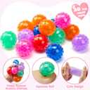 JOYIN 30 PCS Valentine's Day Sensory Stress Balls with Cards, Anxiety Relief for Adult, Valentine's Party Favors, Gift Exchange Rewards